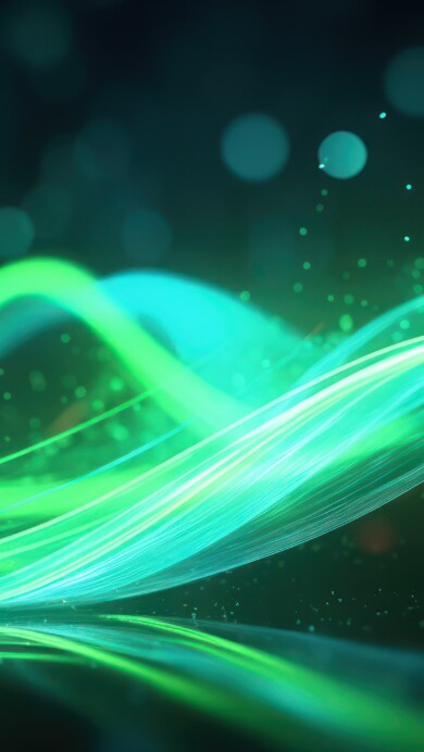 Immerse yourself in a futuristic realm of artistic abstraction with this AI-generated 4K wallpaper, featuring captivating layers of vibrant green hues. This unique digital artwork represents a contemporary and imaginative approach to art, making it an ideal choice for those seeking a captivating and creative desktop background with a futuristic touch.