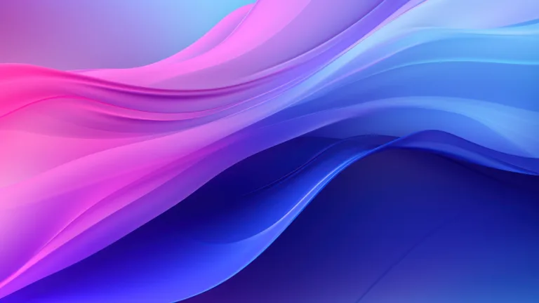 A stunning 4K wallpaper featuring abstract gradient pink and blue layers, created using AI technology. This vibrant and modern digital art background is perfect for your desktop or mobile screen.