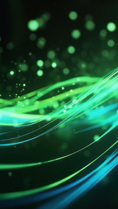 Immerse yourself in the captivating world of abstract art with this AI-generated 4K wallpaper, featuring intricate layers of vibrant green hues. This unique digital artwork represents a contemporary and imaginative approach to art, making it an ideal choice for those seeking a captivating and creative desktop background.