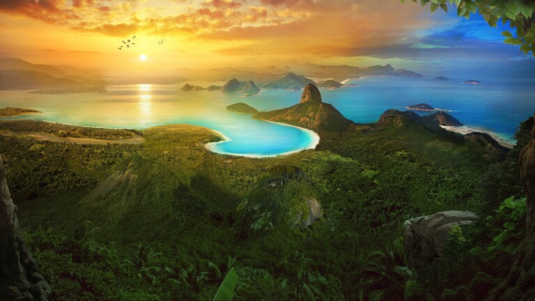 Immerse yourself in the vibrant beauty of Rio de Janeiro with this captivating 4K wallpaper. Explore the stunning cityscape, iconic beaches like Copacabana and Ipanema, and the majestic Sugarloaf Mountain against the backdrop of Brazil's coastal charm. Perfect for travelers and those seeking a lively and scenic desktop background.