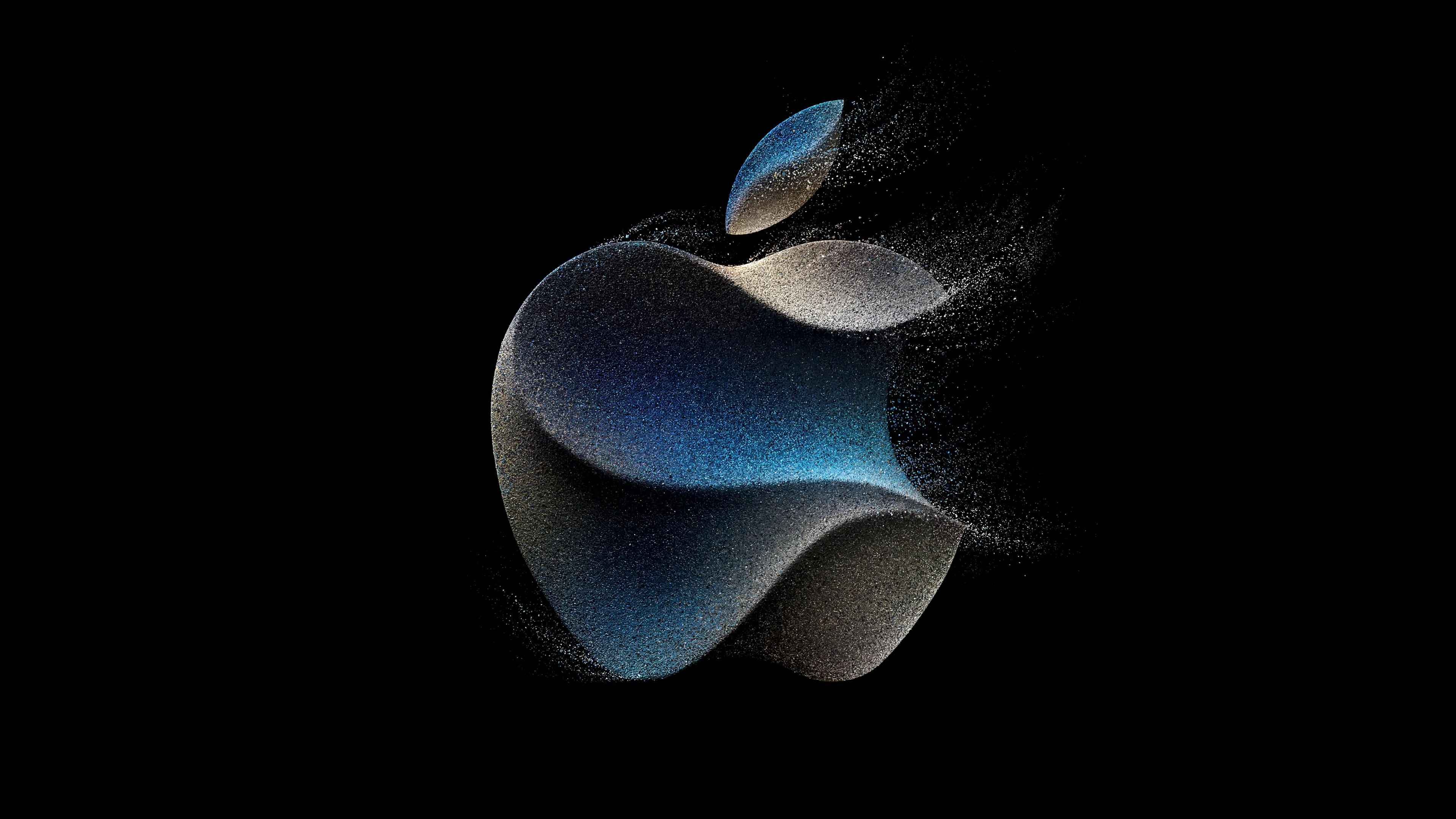 black apple logo