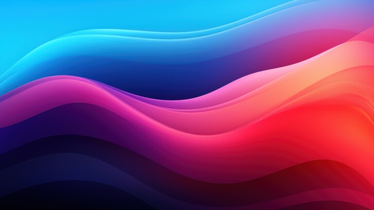 Experience a visually striking 4K wallpaper with dynamic waves and vivid colors, created through AI. This abstract digital art piece boasts a high-resolution design that's perfect for your desktop or device background.