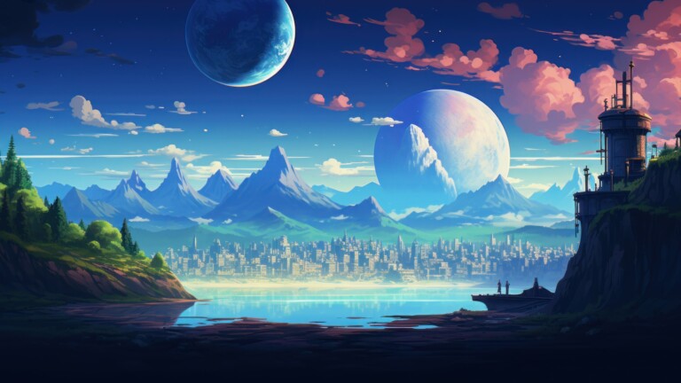 Embark on a whimsical journey into an AI-generated fantasy pixel world in enchanting 4K resolution. This unique wallpaper brings a retro-style, imaginative landscape to life through pixelated artistry, creating a surreal and dreamy atmosphere. Perfect for those who appreciate the allure of pixelated fantasies as a captivating and creative desktop background.