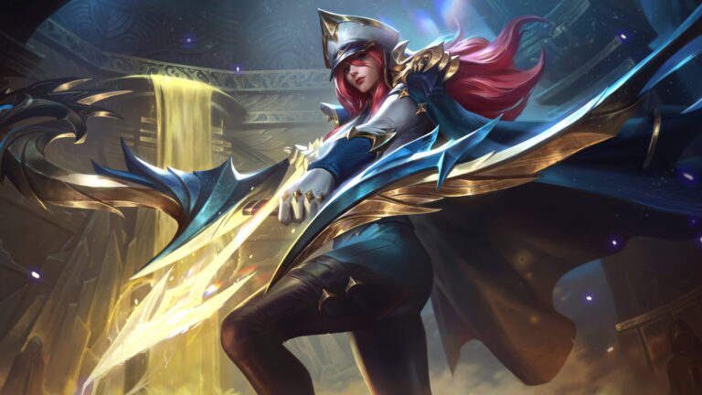 A breathtaking 4K wallpaper featuring the Glorious Admiral Ashe skin from Wild Rift, the mobile version of League of Legends. This high-resolution artwork showcases the stunning character design of Ashe, a renowned marksman and champion in the gaming world. Perfect for your desktop or device background.