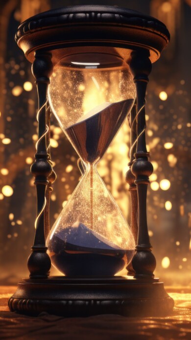 Explore the concept of time and creativity with this AI-generated 4K wallpaper featuring a captivating golden hourglass. This unique digital artwork captures the essence of time as it flows like sand through an hourglass, making it an ideal choice for those seeking an imaginative and artistic desktop background with a touch of timelessness.