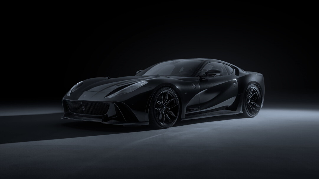 A mesmerizing 4K wallpaper featuring the Novitec Ferrari 812 Superfast N-Largo S from 2023, an exquisite blend of luxury and high-performance.