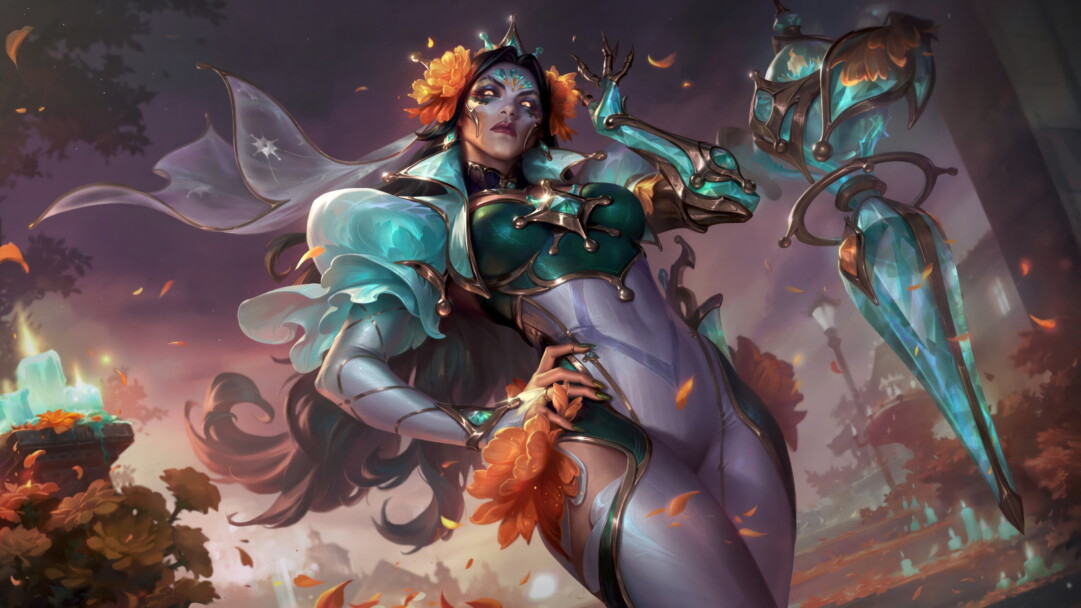 A breathtaking 4K wallpaper showcasing the prestigious Prestige La Ilusion Renata skin, featuring Renata, the Miraculous Enchanter, in a realm of pure magic and mystique within the world of League of Legends.