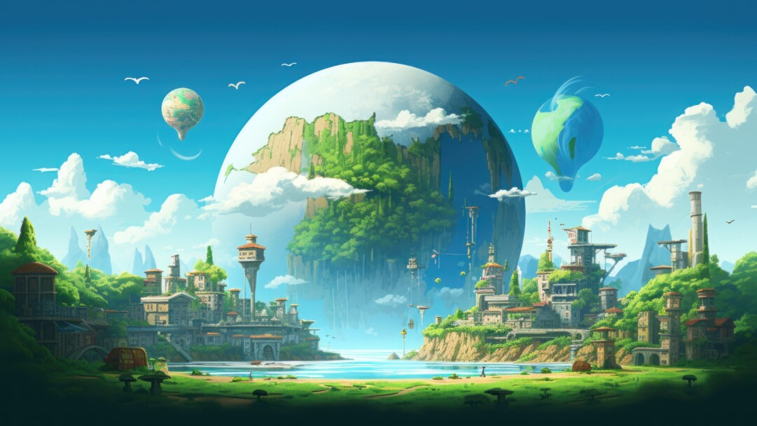Take a nostalgic journey into a retro pixel world with this AI-generated 4K wallpaper. This unique digital artwork blends vintage charm with contemporary creativity, creating a pixelated landscape that's perfect for those seeking a captivating and imaginative desktop background with a touch of nostalgia.