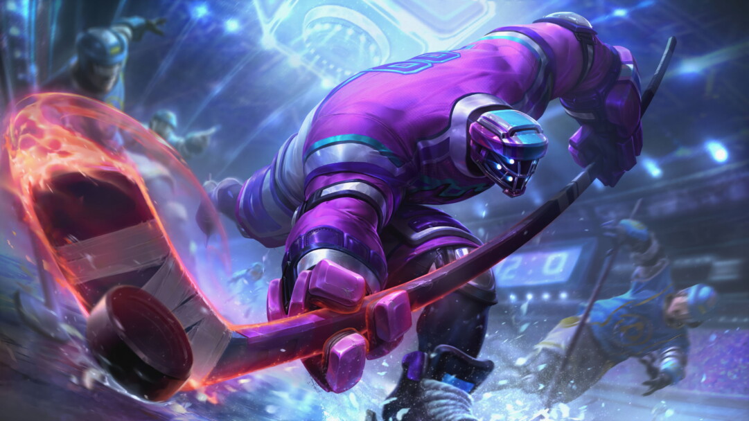 An awe-inspiring 4K wallpaper showcasing the formidable The Mighty Jax skin, featuring Jax, the Grandmaster at Arms, wielding his mighty lamppost with unmatched prowess in the dynamic world of League of Legends.
