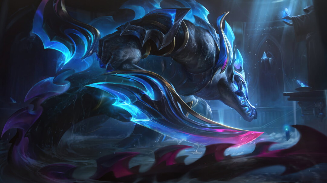 An epic 4K wallpaper capturing the fierce Worlds 2023 Renekton skin, showcasing Renekton, the Butcher of the Sands, in the midst of intense battle on the grand stage of League of Legends.