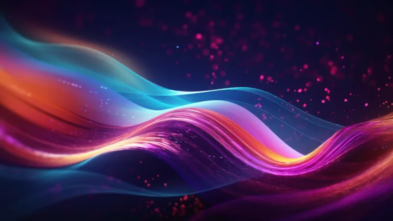 Experience the allure of abstract art with this AI-generated 4K wallpaper showcasing glowing layers. With its vibrant and futuristic appearance, it offers a captivating option for high-resolution displays.