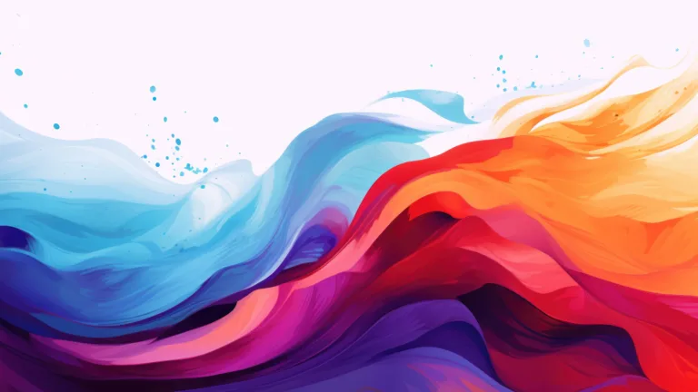 A stunning 4K wallpaper showcasing an AI-generated abstract wave splash illustration. This digital art piece features vibrant colors and modern design, perfect for use as a desktop or mobile background, offering a creative and visually captivating aesthetic.