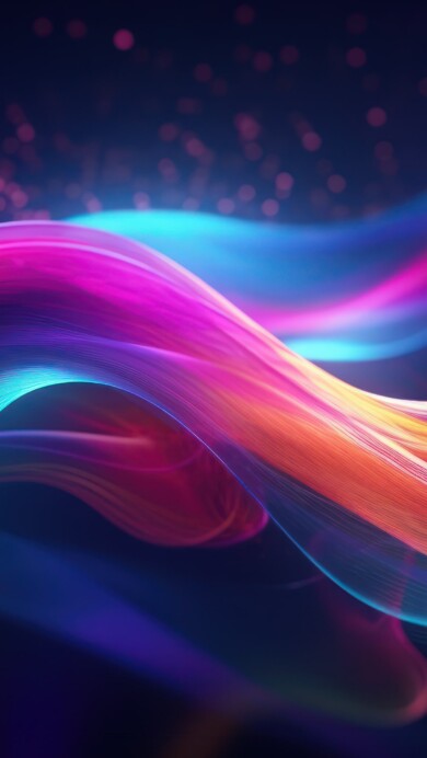 Immerse yourself in a visually striking display with this AI-generated 4K wallpaper featuring abstract neon layers. Perfect for high-resolution displays, it presents a dynamic and vibrant digital art composition.