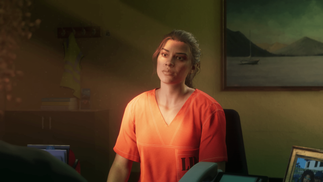 A stunning 4K wallpaper showcases Lucia, a main character in the Grand Theft Auto 6.
