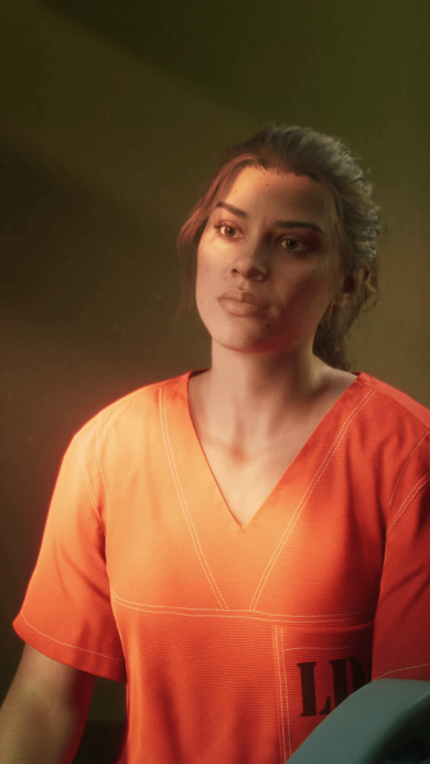 A stunning 4K wallpaper showcases Lucia, a main character in the Grand Theft Auto 6.