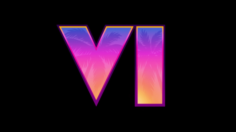 A high-resolution 4K wallpaper featuring the iconic logo of Grand Theft Auto VI, the highly anticipated installment in the renowned action-adventure gaming series.