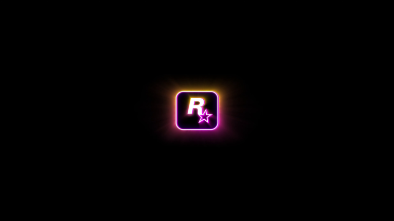 Elevate your screen with a dynamic 4K wallpaper featuring the iconic Rockstar Games GTA 6 logo, exuding the essence of excitement and anticipation for the next chapter in the legendary Grand Theft Auto series.