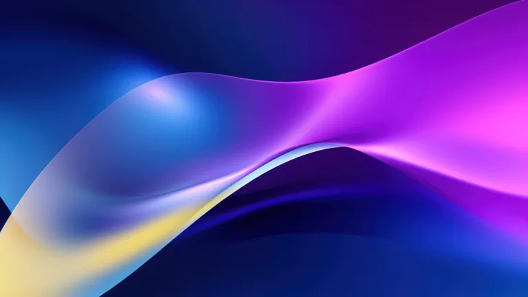 A mesmerizing 4K wallpaper featuring AI-generated abstract glass waves, each wave characterized by vibrant colors and intricate patterns. This digital art piece, in high resolution, creates a futuristic and artistic atmosphere, making it a stunning choice for your desktop or mobile background.