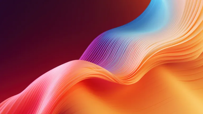 A mesmerizing 4K wallpaper featuring an AI-generated composition of abstract orange layers with a gradient effect. The vibrant hues create a contemporary and visually striking aesthetic, making it an ideal choice for enhancing your desktop or mobile background with a touch of artistic flair.