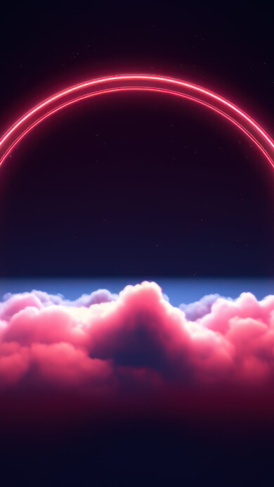 A captivating 4K wallpaper featuring a mesmerizing AI-generated glowing red neon circle. The vibrant and futuristic design adds a touch of artistry to your screen, making it an ideal choice for both desktop and mobile wallpapers.