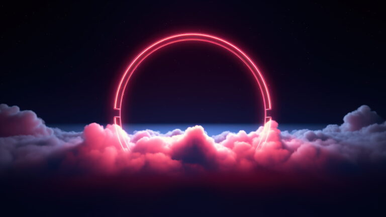 A captivating 4K wallpaper featuring a mesmerizing AI-generated glowing red neon circle. The vibrant and futuristic design adds a touch of artistry to your screen, making it an ideal choice for both desktop and mobile wallpapers.