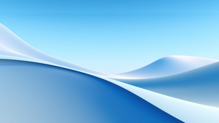 A mesmerizing 4K wallpaper featuring an AI-generated interpretation of Windows 11, bathed in soothing pastel blue hues. The soft colors and modern aesthetic make it an ideal choice for your desktop background.