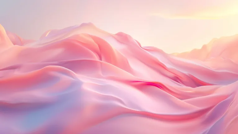 A visually stunning 4K wallpaper inspired by Windows 11, featuring vibrant pink waves seamlessly blending in an AI-generated masterpiece.