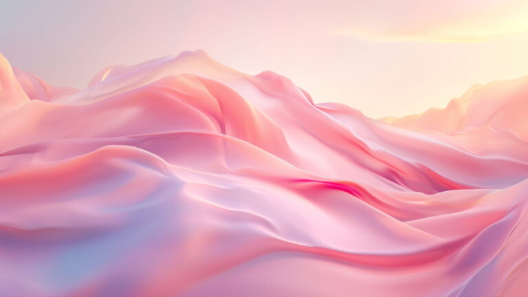 A visually stunning 4K wallpaper inspired by Windows 11, featuring vibrant pink waves seamlessly blending in an AI-generated masterpiece.
