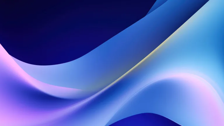 Dive into a visually captivating display with this AI-generated 4K wallpaper featuring abstract blue glass waves. Perfect for high-resolution displays, it offers a dynamic and vibrant digital art composition reminiscent of flowing glass waves.