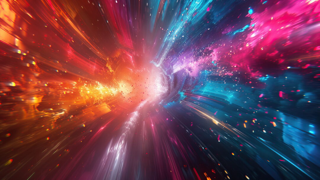 Cosmic Flow AI Generated Wallpaper