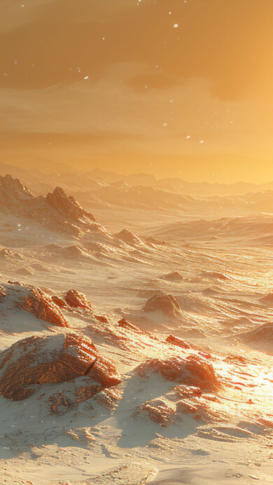 Immerse yourself in the extraordinary with this AI-generated 4K wallpaper featuring a hyper-realistic alien landscape. Perfect for high-resolution displays, the digital art composition creates a futuristic and visually captivating atmosphere, inviting you to explore the wonders of an alien world on your screen.