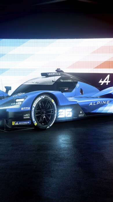 A high-resolution 4K wallpaper featuring the Alpine A424, a sleek sports car known for its racing prowess. The dynamic design and vibrant details of the vehicle are captured in this stunning wallpaper, making it a perfect choice for automotive enthusiasts to adorn their desktop or mobile screens.