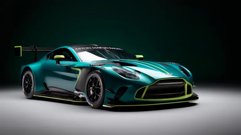 A stunning 4K wallpaper featuring the Aston Martin Vantage GT3, a symbol of automotive elegance and speed. The high-resolution image showcases the sleek lines and powerful stance of this luxury sports car, making it an ideal choice for your desktop or mobile background.