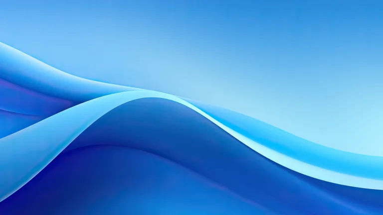 A minimalist 4K wallpaper featuring graceful blue curves against a clean background. The elegant curves create a soothing visual experience, perfect for enhancing your desktop or mobile screen with a touch of contemporary artistry.