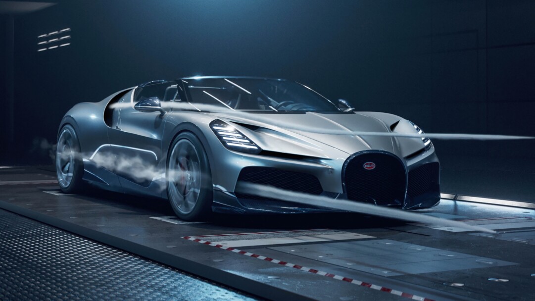 A mesmerizing 4K wallpaper showcasing the Bugatti W16 Mistral, a pinnacle of luxury and high performance in the automotive world. The sleek design and powerful presence of this hypercar are captured in high resolution, making it an ideal choice for your desktop or mobile background.
