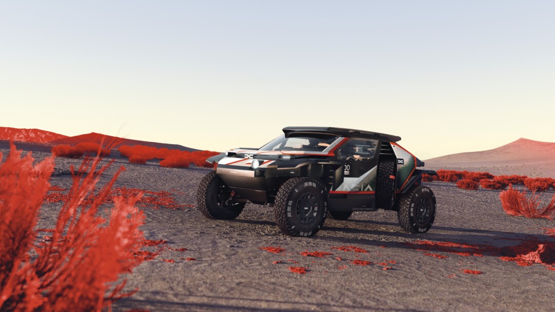 A striking 4K wallpaper featuring the powerful Dacia Sandrider, an off-road vehicle designed for adventure. The rugged charm of the Sandrider is captured in high resolution, making it an ideal choice for enthusiasts seeking a desktop or mobile background with an automotive edge.