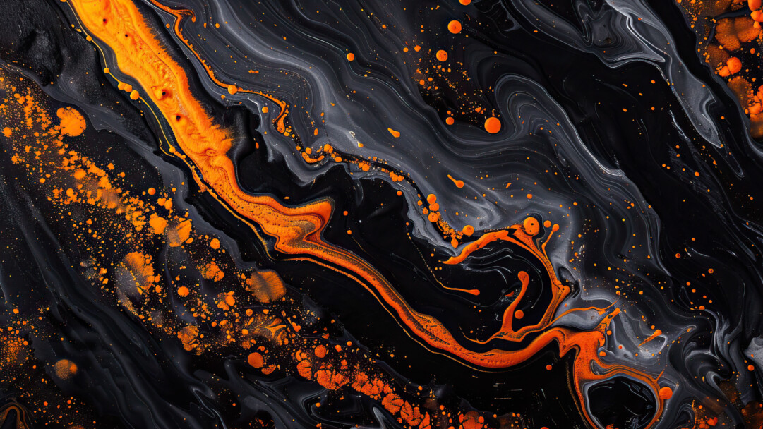 A sophisticated 4K wallpaper featuring an elegantly crafted dark marbled texture, seamlessly generated by artificial intelligence. The intricate patterns and deep hues create a luxurious visual experience, making it a stylish choice for your desktop or mobile background.