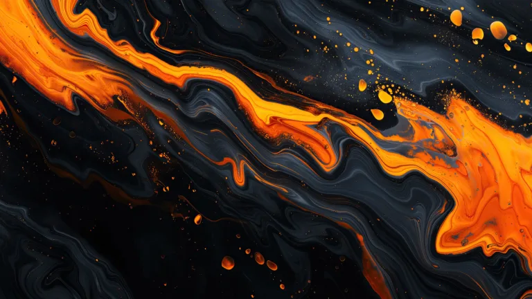 A mesmerizing 4K wallpaper featuring an abstract, AI-generated depiction of lava melt. The vibrant colors and fluid patterns create a fiery and captivating visual experience, making it an ideal choice for adding an artistic touch to your desktop or mobile background.
