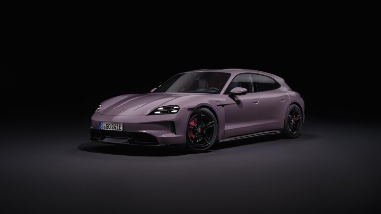 A stunning 4K wallpaper featuring the Porsche Taycan 4S, a symbol of luxury and cutting-edge design in the world of electric vehicles. The high-resolution image highlights the sleek and powerful aesthetic of this sports car, making it an excellent choice for your desktop or mobile wallpaper.