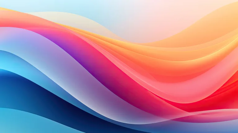 A mesmerizing 4K wallpaper showcasing a vibrant wave of rainbow hues flowing gracefully across the screen. This captivating digital artwork features a spectrum of colors blending seamlessly, creating a visually stunning display suitable for desktop or mobile backgrounds.