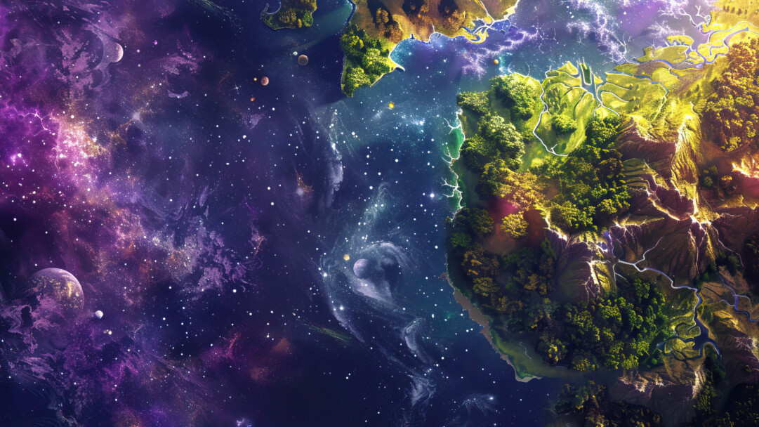 A mesmerizing 4K wallpaper presents an artistic rendition of the Earth as a delicate marble suspended in the vast expanse of the cosmos. The serene beauty of space envelops the planet, creating a captivating scene that evokes a sense of wonder and awe. Ideal for adorning your desktop or mobile screen with cosmic splendor.
