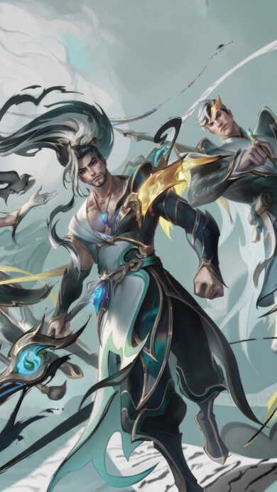 A mesmerizing 4K wallpaper unveiling the elegance of the Calligraphia LoL skins in League of Legends. Champions adorned in intricate calligraphic-themed attire grace the vibrant digital canvas, showcasing the fusion of artistry and gameplay in the world of League of Legends.