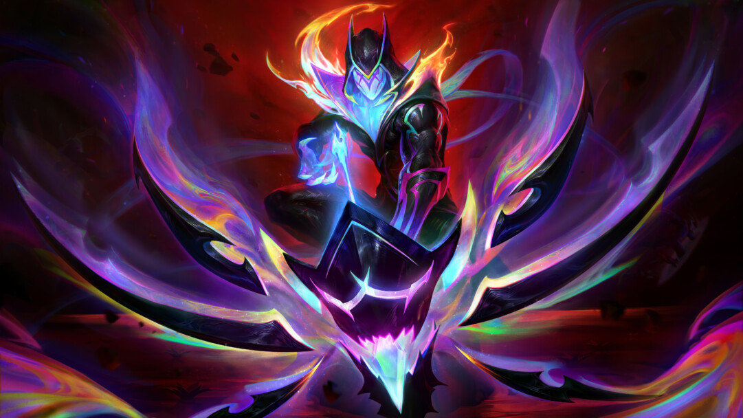A mesmerizing 4K wallpaper showcasing the Empyrean Varus skin from League of Legends. Varus, the Arrow of Retribution, stands amidst celestial energies, radiating power and determination in this stunning depiction within the vibrant world of League of Legends.
