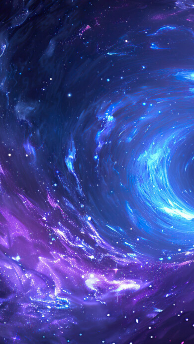 A mesmerizing 4K wallpaper featuring a cosmic galactic swirl with vibrant colors and intricate patterns. This stunning digital artwork captures the beauty of the universe, showcasing a swirling galaxy filled with stars and nebulae. Ideal for setting as your desktop or mobile wallpaper.