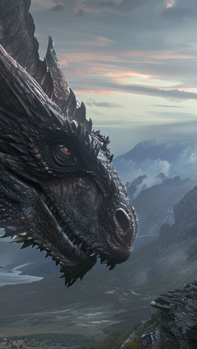 A mesmerizing 4K wallpaper featuring a majestic dragon meeting its master in a fantastical setting. The detailed digital art captures the mythical encounter, creating a dreamlike atmosphere perfect for enhancing your desktop or mobile background.