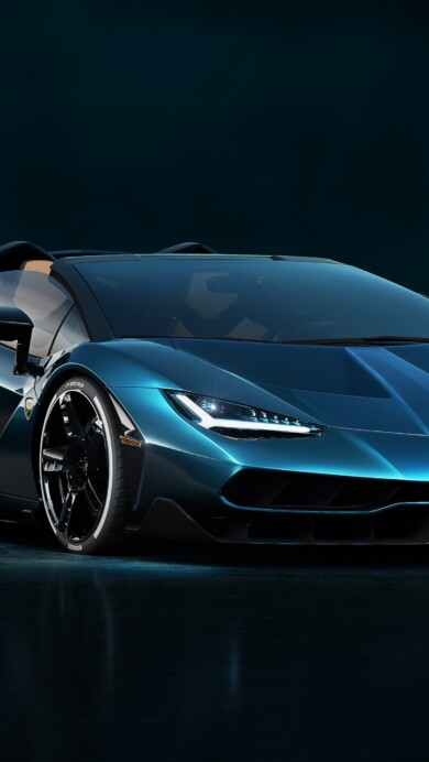 A breathtaking 4K wallpaper showcasing the Lamborghini Centenario Roadster in a sleek and modern aesthetic. The dynamic angles and luxurious design of the car are highlighted against an urban backdrop, perfect for automotive enthusiasts looking for a stylish desktop or mobile background.