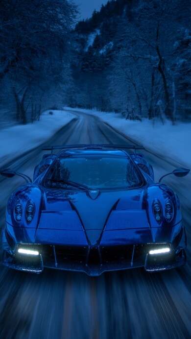 A stunning 4K wallpaper featuring the Pagani Huayra Roadster Tempesta in vivid detail. The luxurious sports car is showcased against a sleek backdrop, highlighting its aerodynamic design and powerful presence, perfect for automotive enthusiasts.