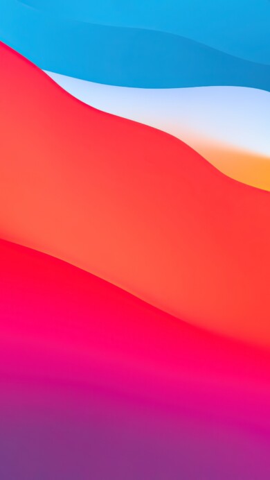 A mesmerizing 4K wallpaper featuring the iconic macOS Big Sur gradient background, showcasing vibrant hues transitioning smoothly from deep blues to soft pinks. Perfect for adding a sleek, modern touch to any desktop or mobile screen.