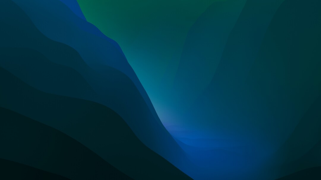 macOS Monterey Dark Green 4K Wallpaper