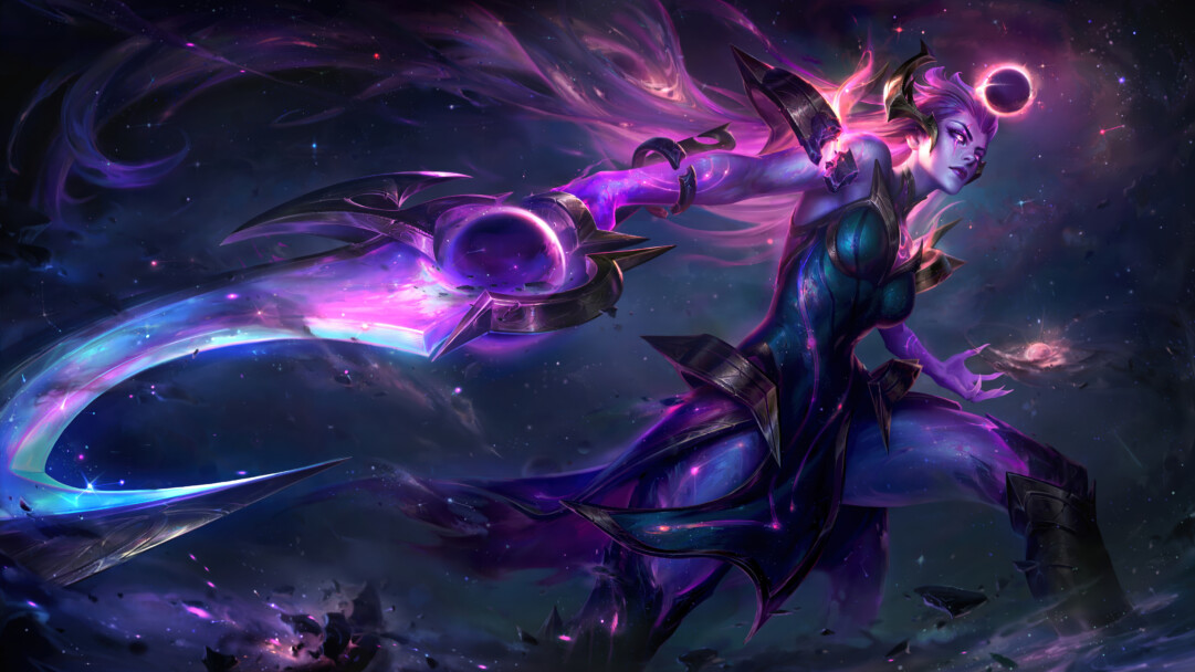 Dark Cosmic Diana Skin League of Legends 4K Wallpaper